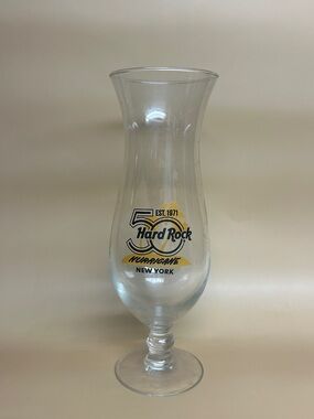 Hard Rock Cafe Hurricane Collectors Souvenir Glassware New York 10” Tall